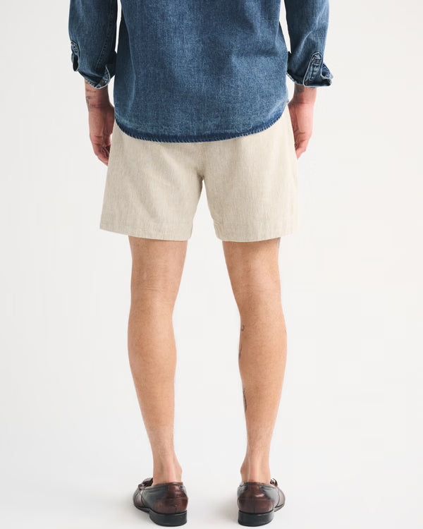 Abercrombie & Fitch - Linen-Blend Pull-On Short