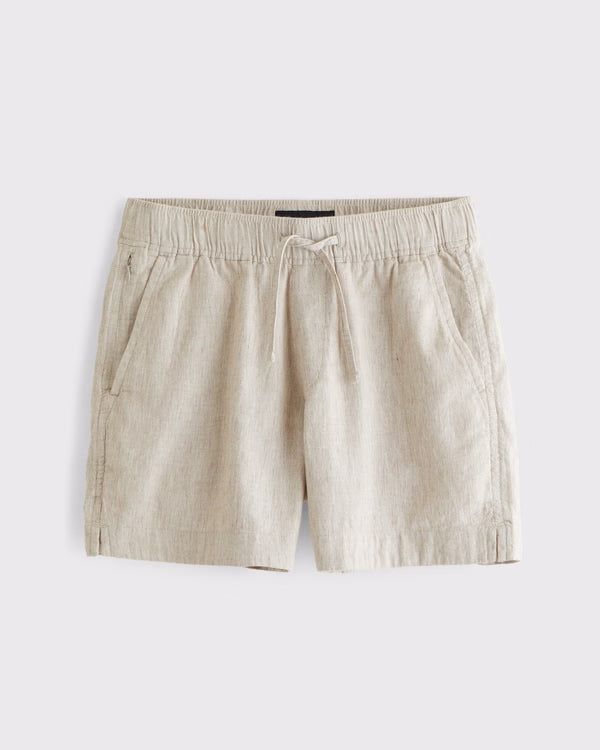 Abercrombie & Fitch - Linen-Blend Pull-On Short