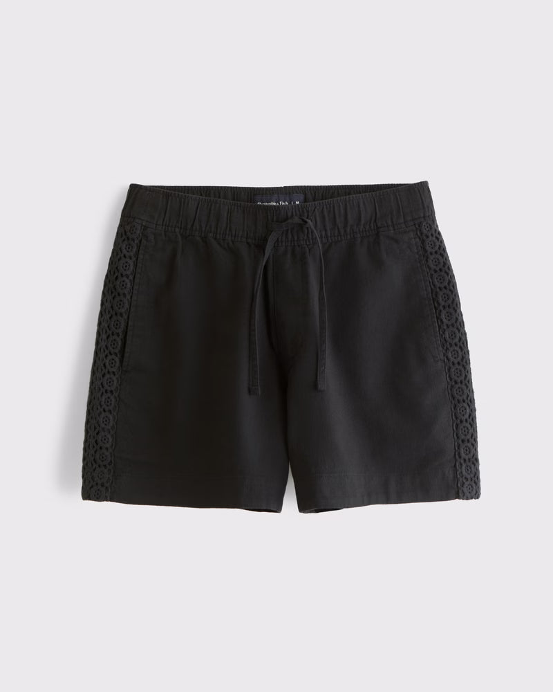Abercrombie & Fitch - Linen-Blend Pull-On Short
