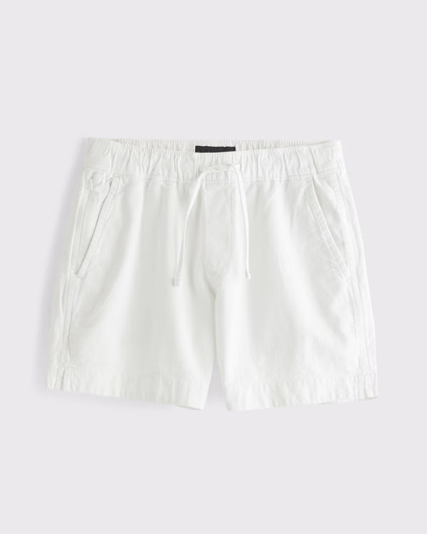 Abercrombie & Fitch - Linen-Blend Pull-On Short