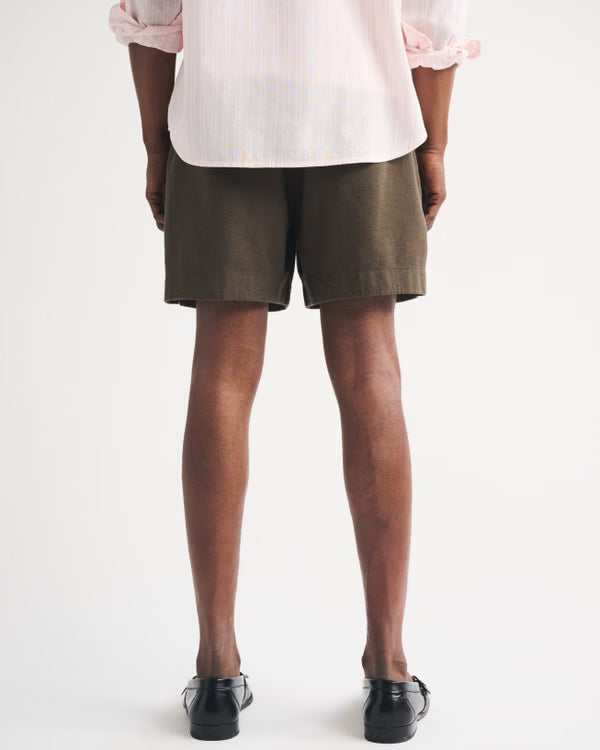 Abercrombie & Fitch - Linen-Blend Pull-On Short