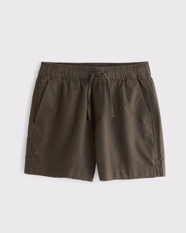 Abercrombie & Fitch - Linen-Blend Pull-On Short