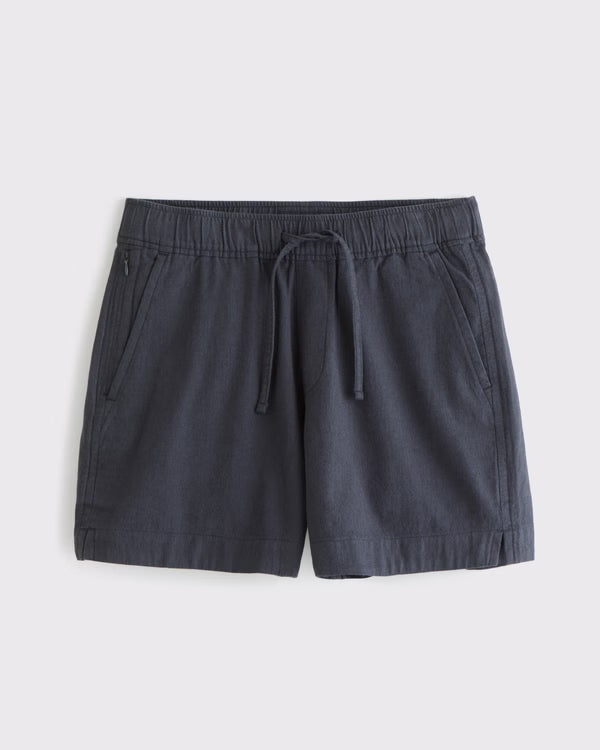 Abercrombie & Fitch - Linen-Blend Pull-On Short