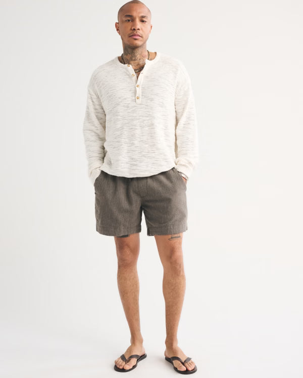 Abercrombie & Fitch - Linen-Blend Pull-On Short