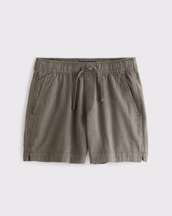 Abercrombie & Fitch - Linen-Blend Pull-On Short