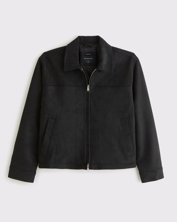 Abercrombie & Fitch - Easy Vegan Leather Zip Jacket