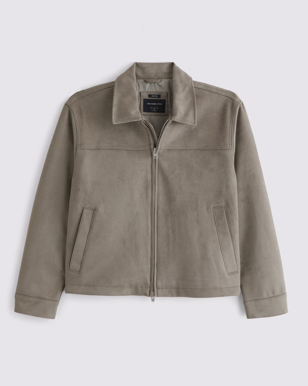 Abercrombie & Fitch - Easy Vegan Leather Zip Jacket