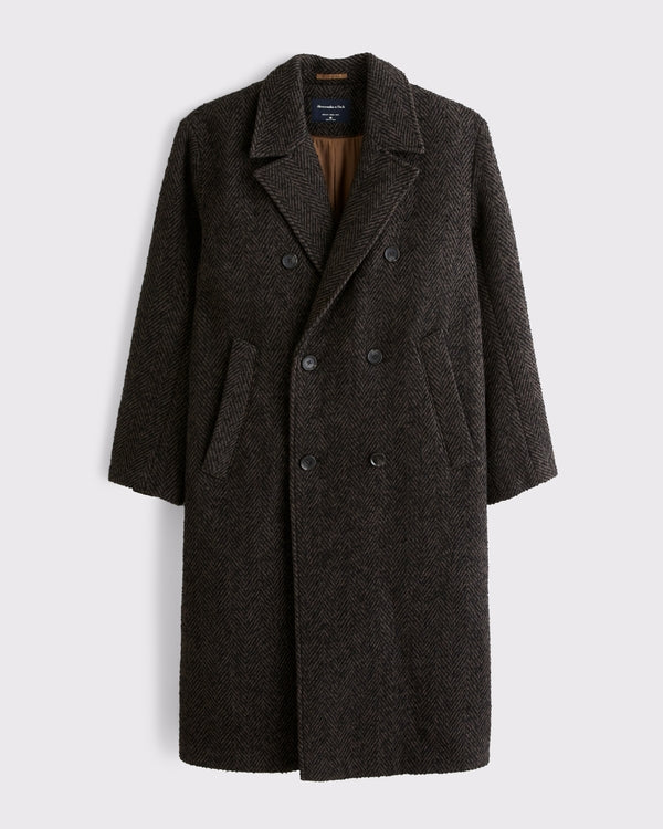 Abercrombie & Fitch - Wool-Blend Double-Breasted Coat