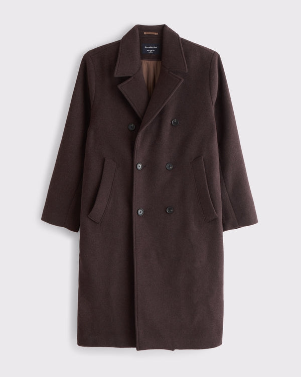 Abercrombie & Fitch - Wool-Blend Double-Breasted Coat