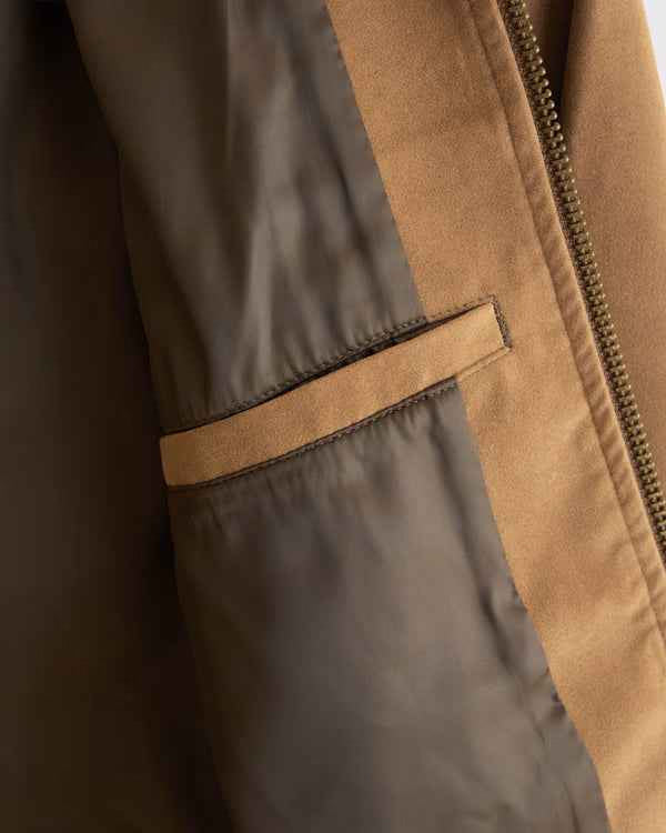 Abercrombie & Fitch - Easy Vegan Suede Zip Trucker Jacket