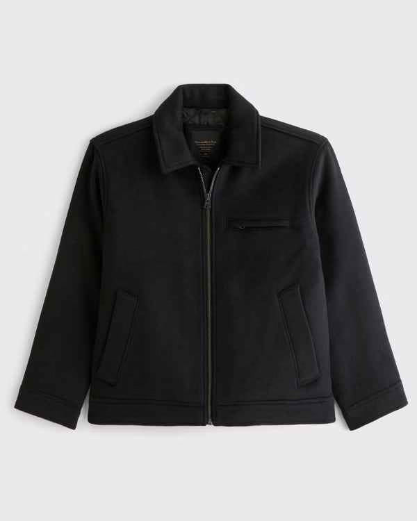 Abercrombie & Fitch -  Wool-Blend Zip Jacket
