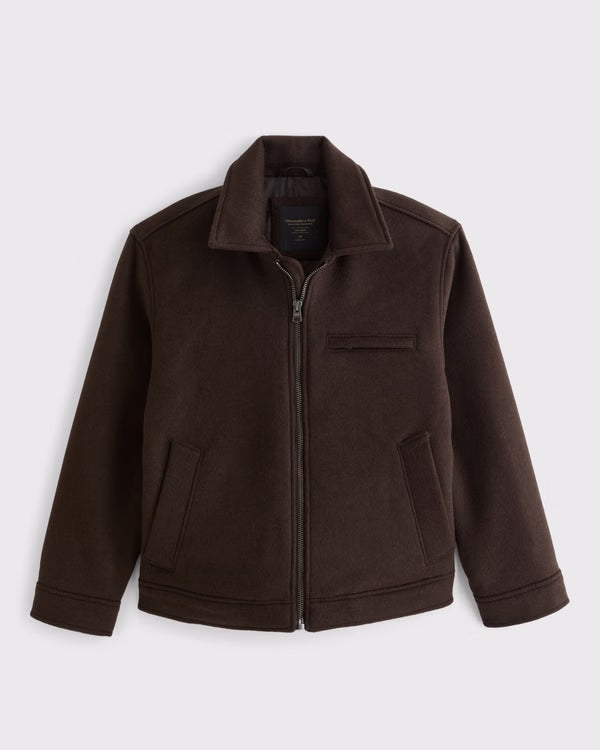 Abercrombie & Fitch -  Wool-Blend Zip Jacket
