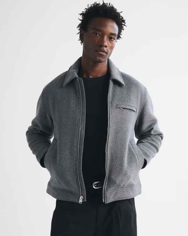 Abercrombie & Fitch -  Wool-Blend Zip Jacket