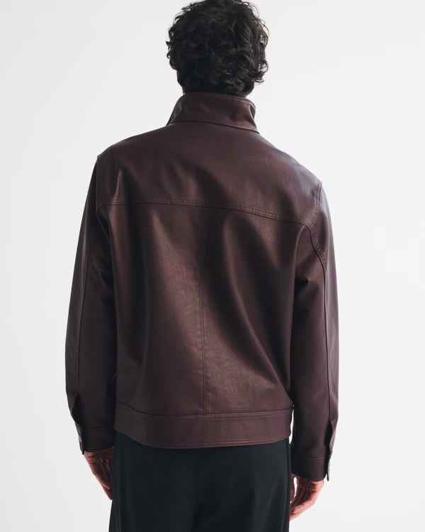 Abercrombie & Fitch - Vegan Leather Zip Jacket