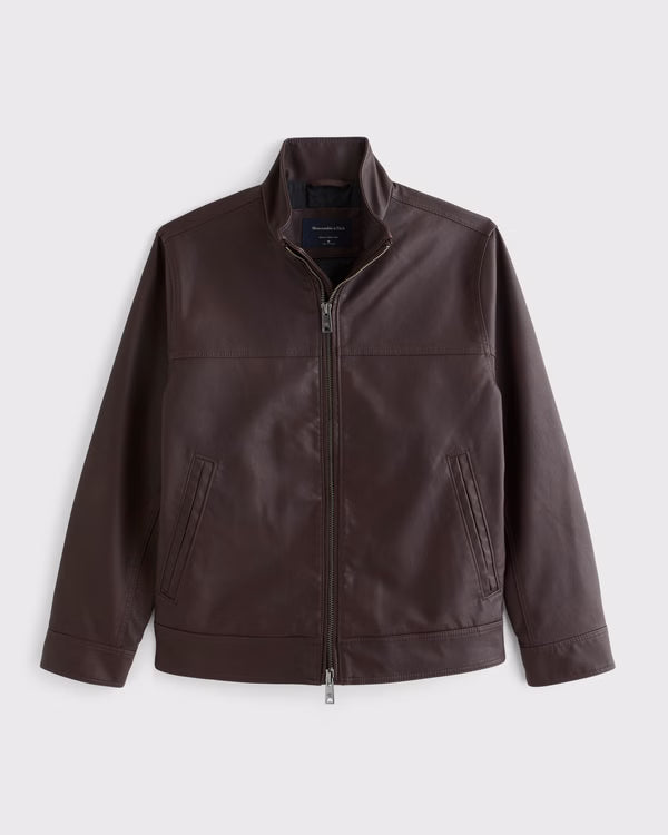 Abercrombie & Fitch - Vegan Leather Zip Jacket