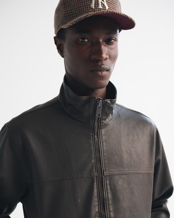 Abercrombie & Fitch - Vegan Leather Zip Jacket