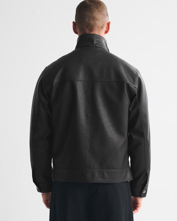 Abercrombie & Fitch - Vegan Leather Zip Jacket