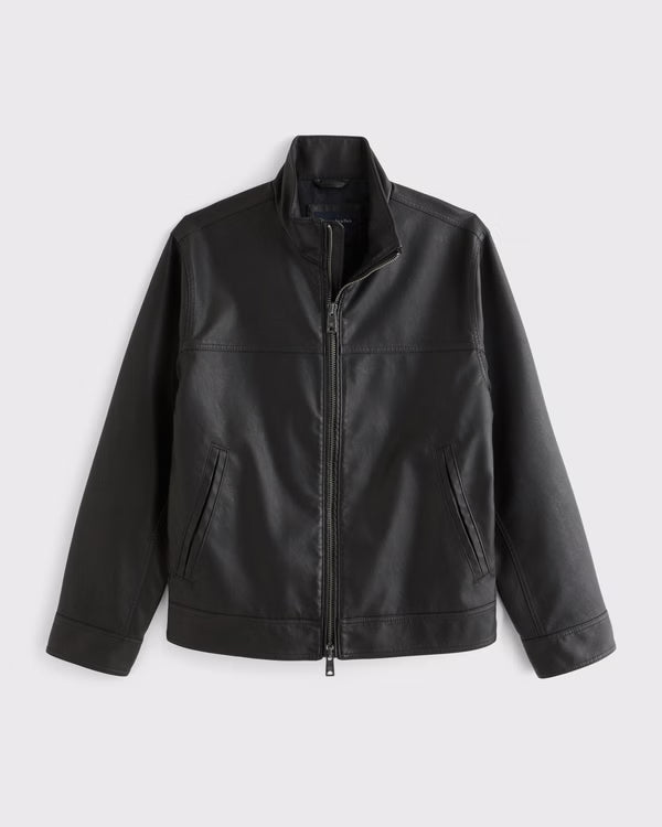 Abercrombie & Fitch - Vegan Leather Zip Jacket