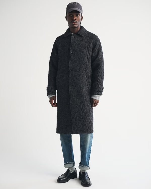 Abercrombie & Fitch - Wool-Blend Mac Coat