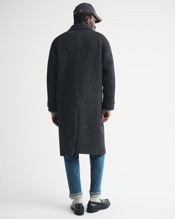 Abercrombie & Fitch - Wool-Blend Mac Coat