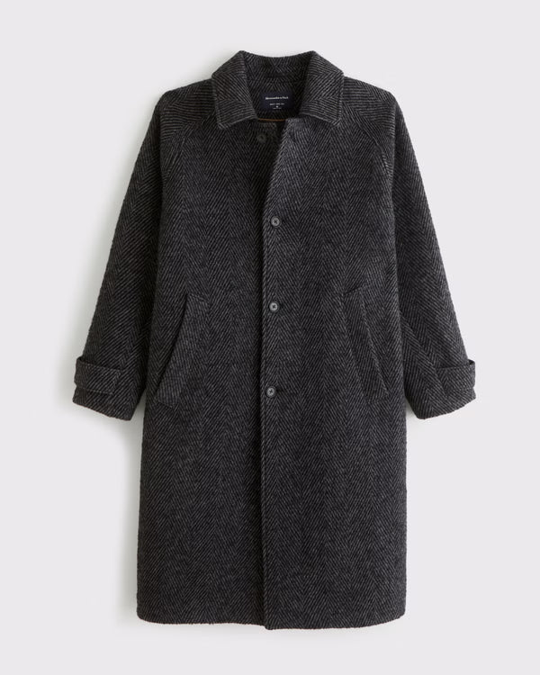 Abercrombie & Fitch - Wool-Blend Mac Coat