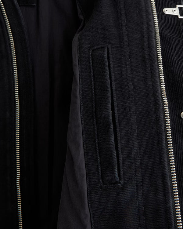Abercrombie & Fitch - Mid-Length Canvas Fireman-Clasp Jacket