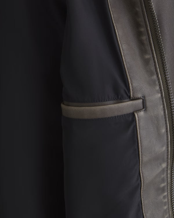 Abercrombie & Fitch - Vegan Leather Zip Jacket