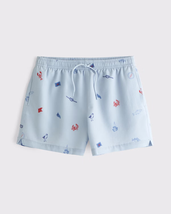 Abercrombie & Fitch - Pull-On Micro-Texture Swim Trunk