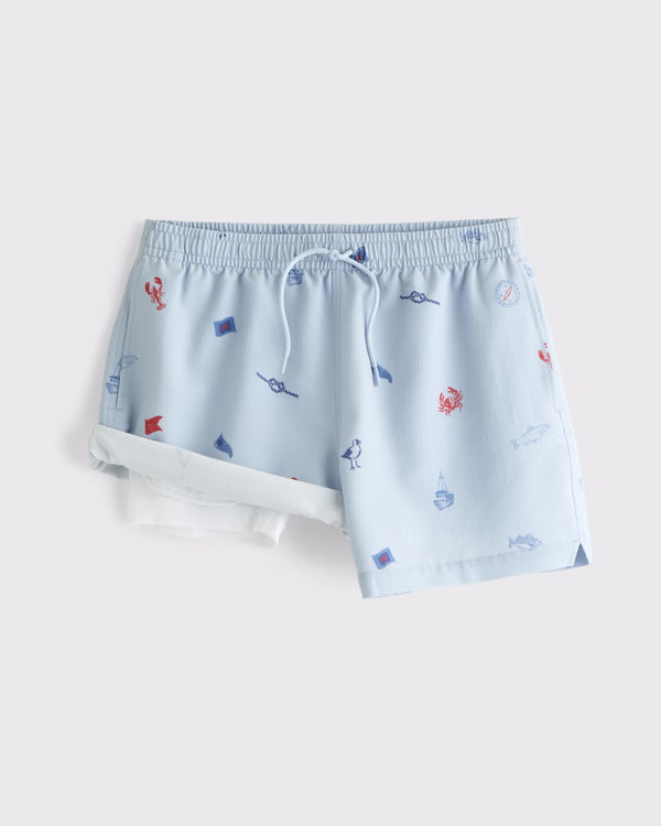 Abercrombie & Fitch - Pull-On Micro-Texture Swim Trunk