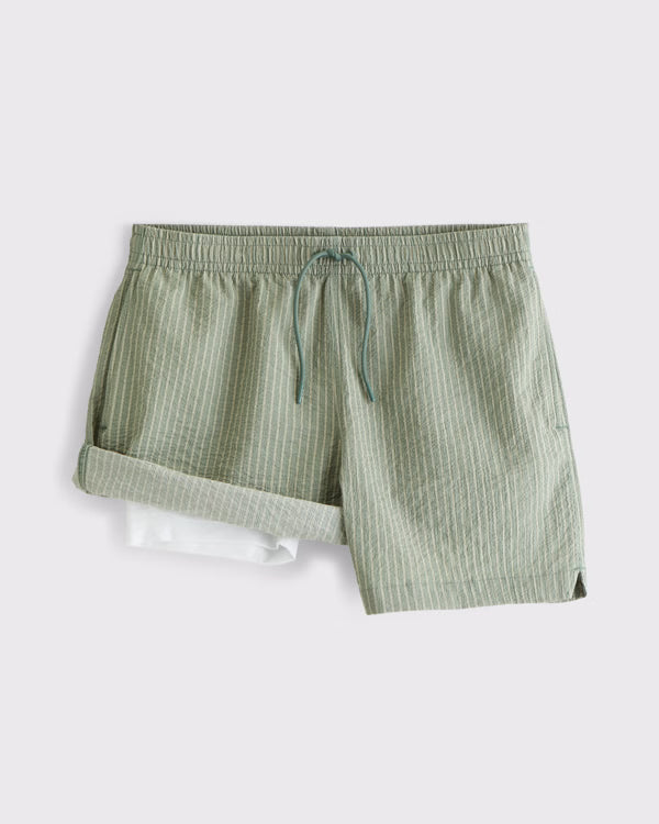 Abercrombie & Fitch - Pull-On Micro-Texture Swim Trunk