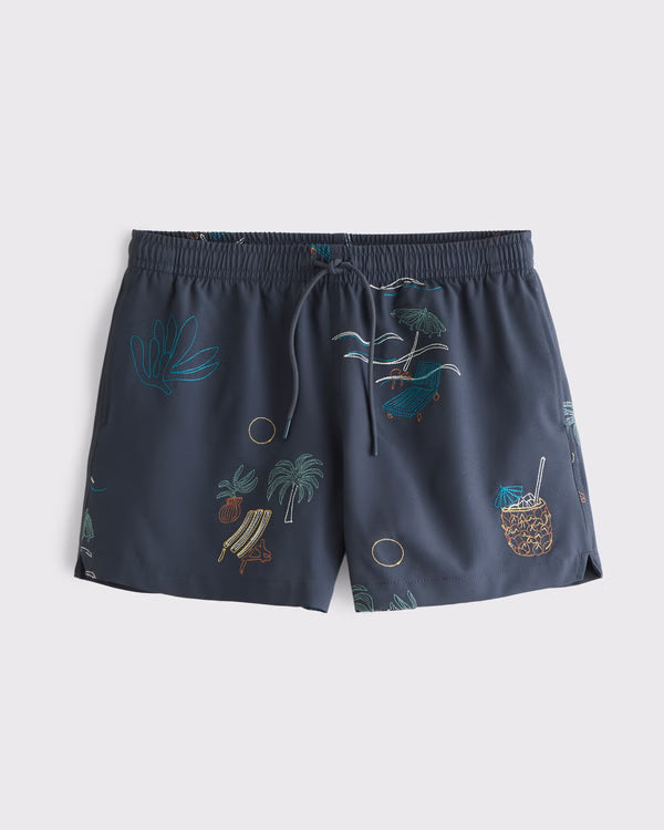 Abercrombie & Fitch - Pull-On Micro-Texture Swim Trunk