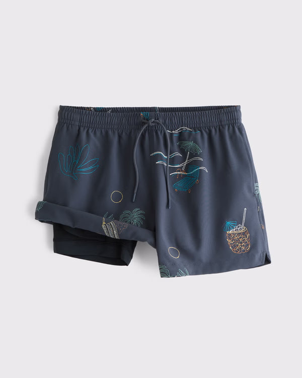 Abercrombie & Fitch - Pull-On Micro-Texture Swim Trunk