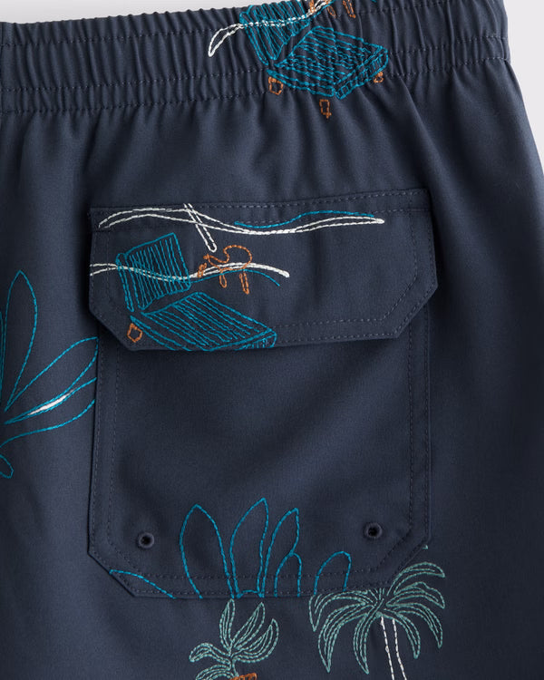 Abercrombie & Fitch - Pull-On Micro-Texture Swim Trunk