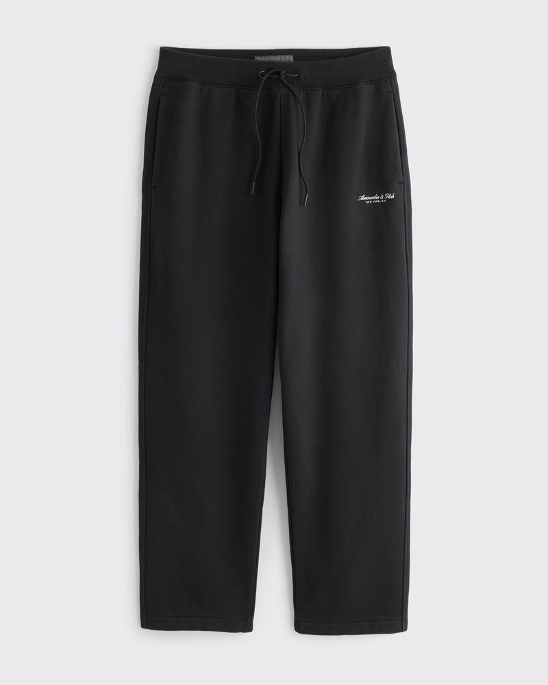 Abercrombie & Fitch - Premium Heavyweight Logo Open-Hem Sweatpant
