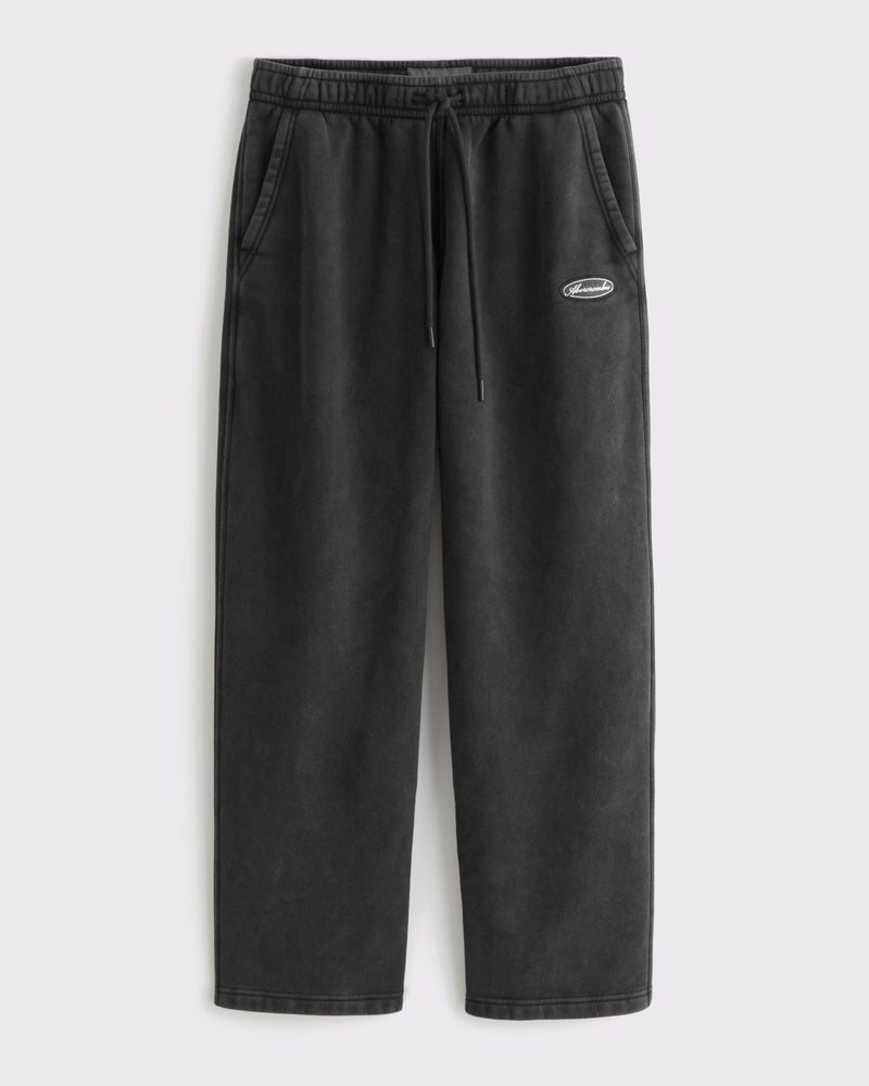 Abercrombie & Fitch - Logo Straight Open-Hem Sweatpant