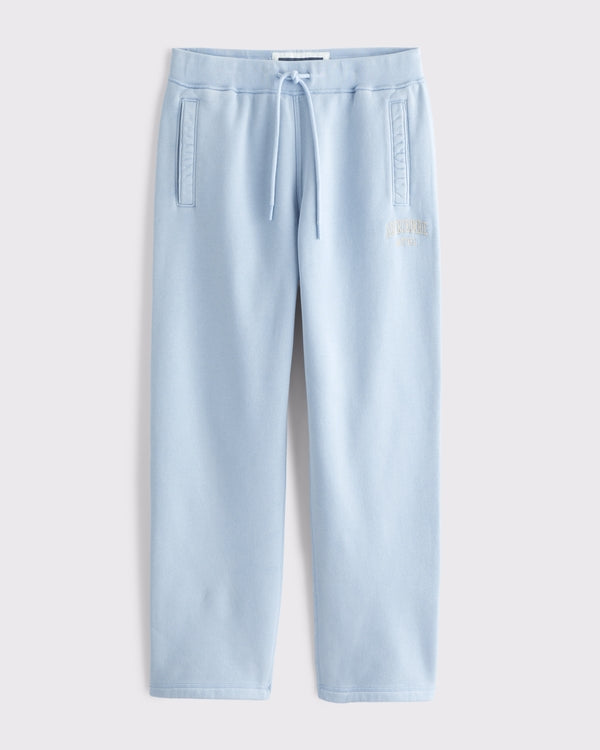 Abercrombie & Fitch - Straight Open-Hem Logo Sweatpant