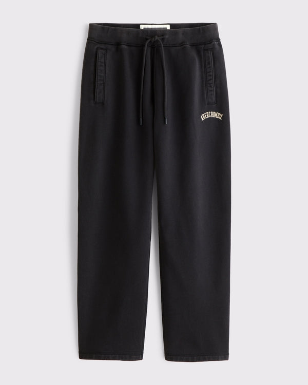 Abercrombie & Fitch - Straight Open-Hem Logo Sweatpant
