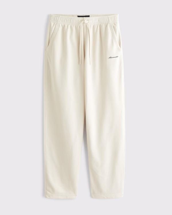 Abercrombie & Fitch - Straight Open-Hem Logo Sweatpant