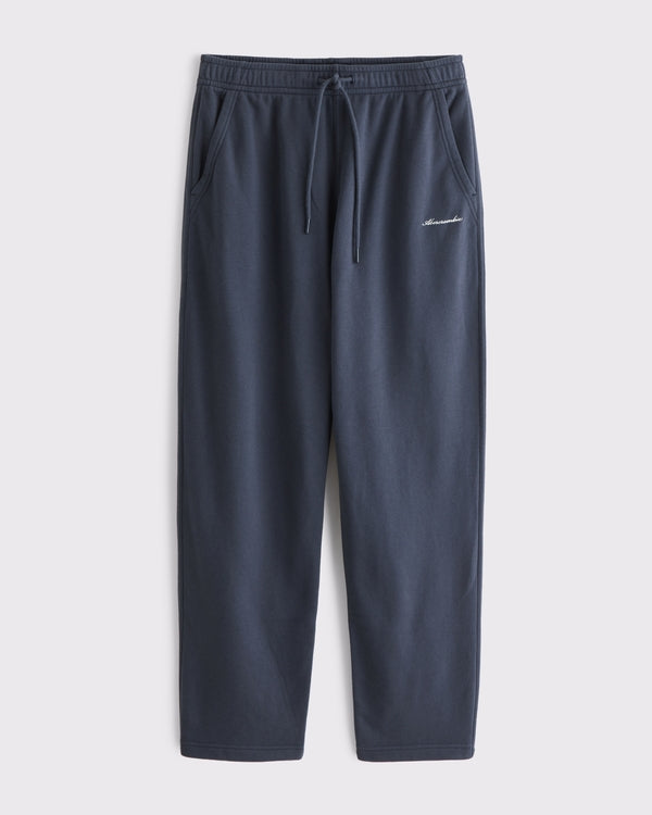 Abercrombie & Fitch - Straight Open-Hem Logo Sweatpant