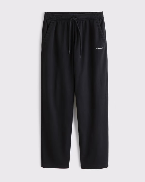 Abercrombie & Fitch - Straight Open-Hem Logo Sweatpant IMMEDIATE