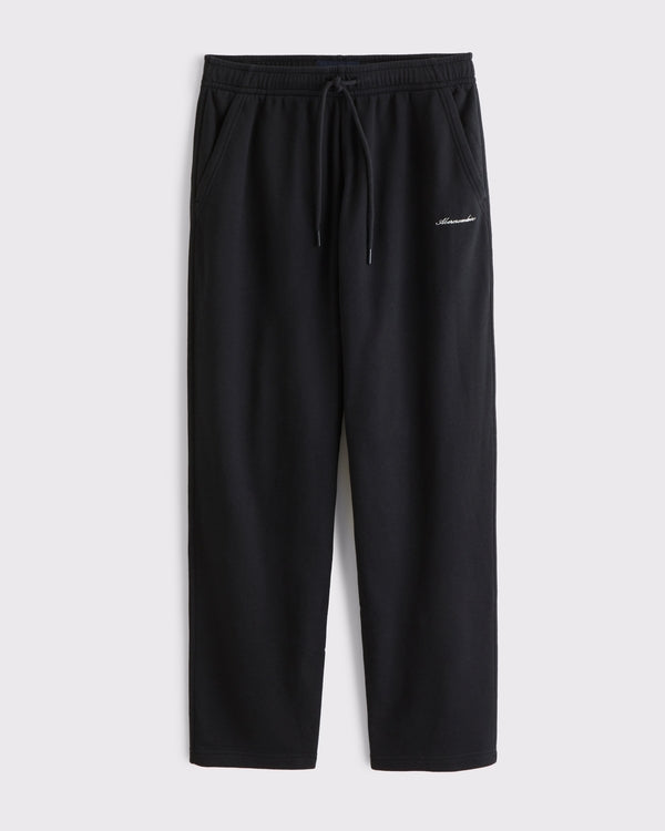 Abercrombie & Fitch - Straight Open-Hem Logo Sweatpant