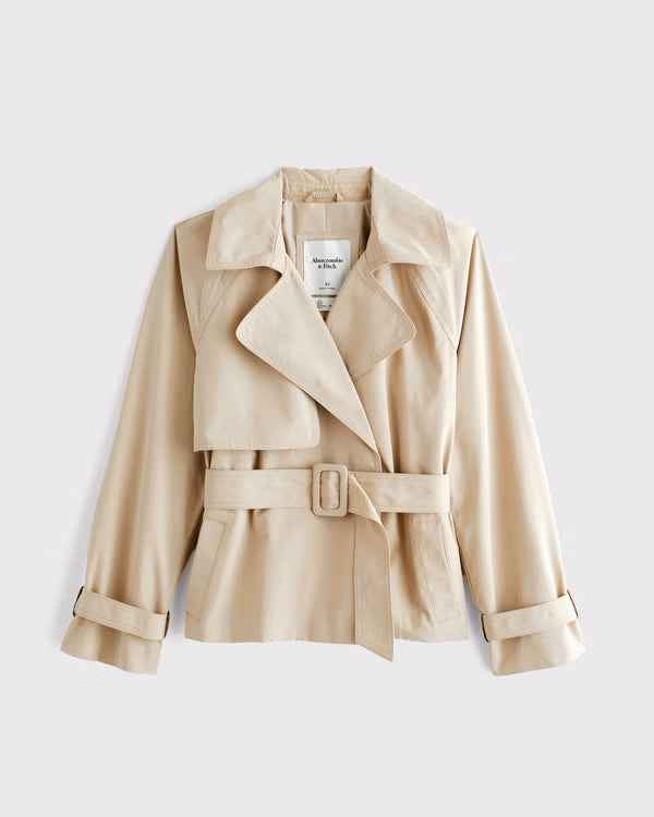 Abercrombie & Fitch - Short Belted Trench Coat