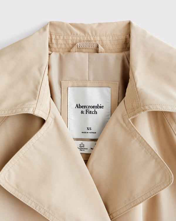 Abercrombie & Fitch - Short Belted Trench Coat