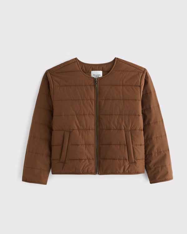 Abercrombie & Fitch - Convertible Flocked Denim Bomber Jacket