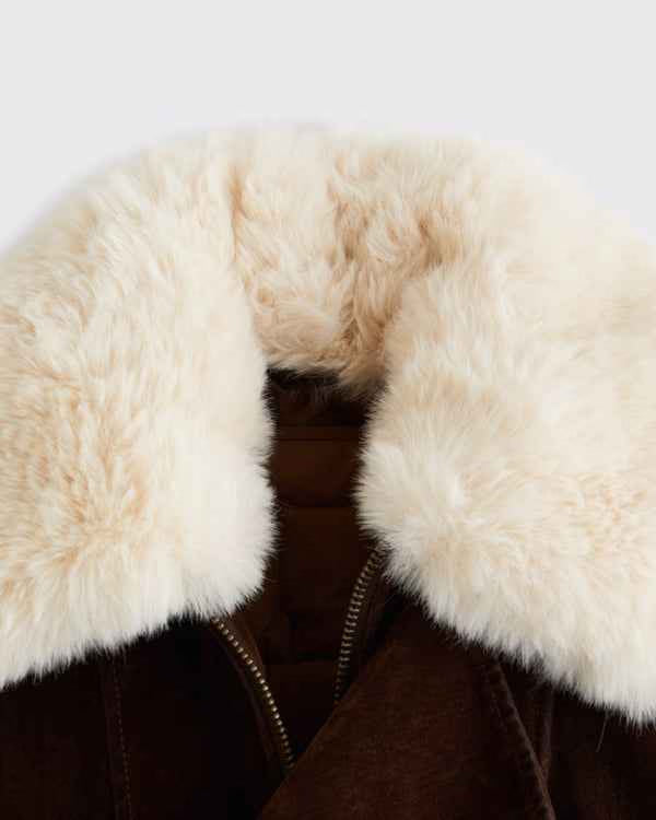 Abercrombie & Fitch - Convertible Flocked Denim Bomber Jacket