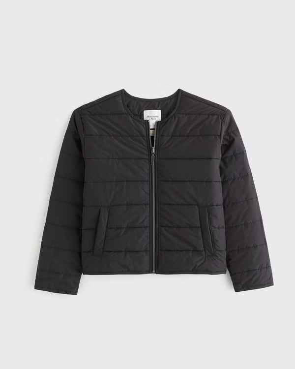 Abercrombie & Fitch - Convertible Vegan Leather Bomber Jacket