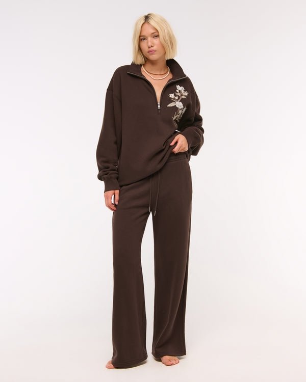 Abercrombie & Fitch - High Rise Wide Leg Sunday Sweatpant - Brandatak Store