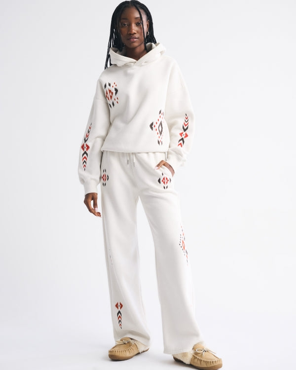 Abercrombie & Fitch - High Rise Wide Leg Sunday Sweatpant