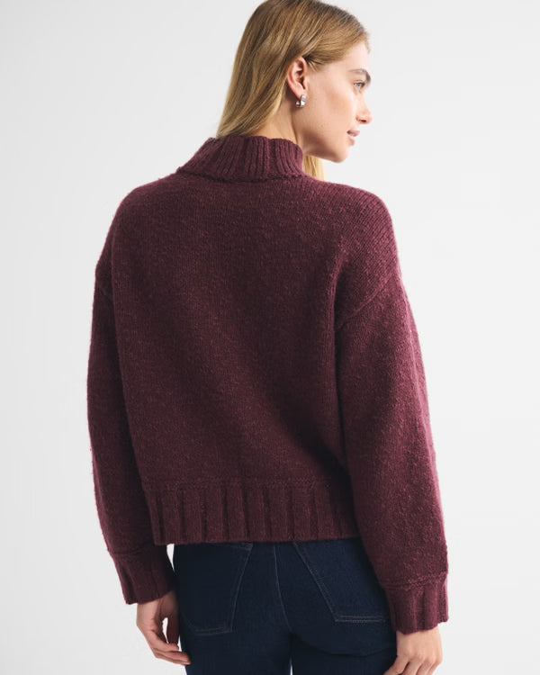 Abercrombie & Fitch - Easy Funnel Neck Sweater