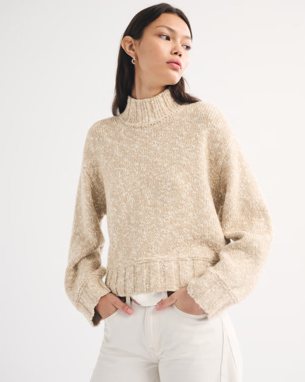 Abercrombie & Fitch - Easy Funnel Neck Sweater